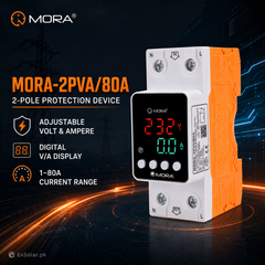 MORA-2PVA/80A 2-Pole Adjustable Voltage & Current Protector