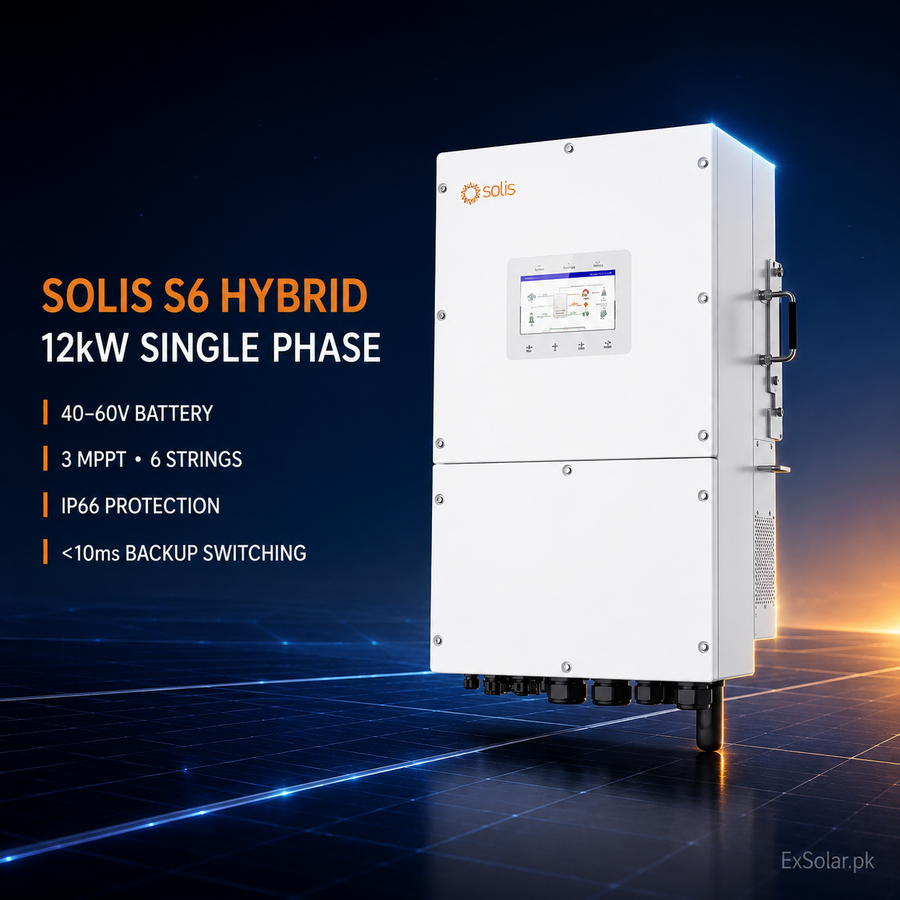 Solis S6-EH1P12K03-NV-YD-L 12kW Single-Phase Hybrid Inverter IP66