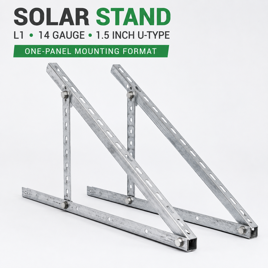 Solar Stand L1 14 Gauge 1.5-Inch U-Type