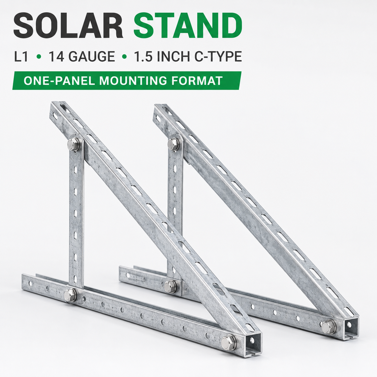 Solar Stand L1 14 Gauge 1.5-Inch C-Type