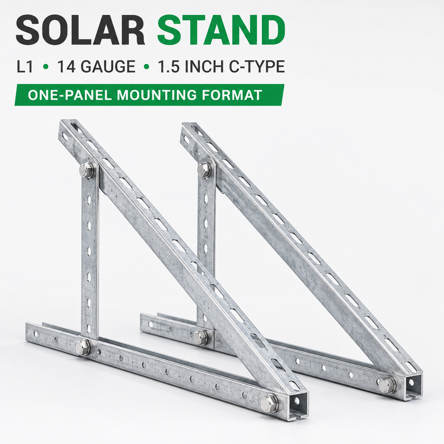 Solar Stand L1 14 Gauge 1.5-Inch C-Type