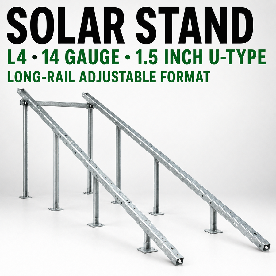 Solar Stand L4 14 Gauge 1.5 Inch U-Type
