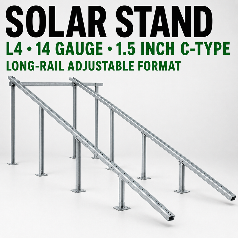 Solar Stand L4 14 Gauge 1.5 Inch C-Type