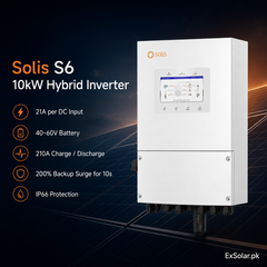 Solis S6-EH1P10K-L-PLUS(21A) 10kW Single-Phase Low-Voltage Hybrid Inverter