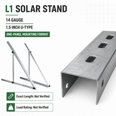 Solar Stand L1 14 Gauge 1.5-Inch U-Type