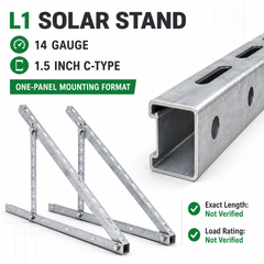 Solar Stand L1 14 Gauge 1.5-Inch C-Type