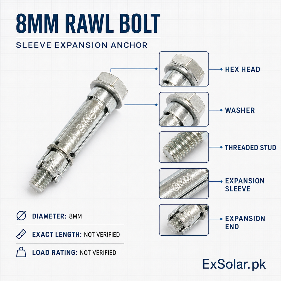 8mm Rawl Bolt Sleeve Expansion Anchor