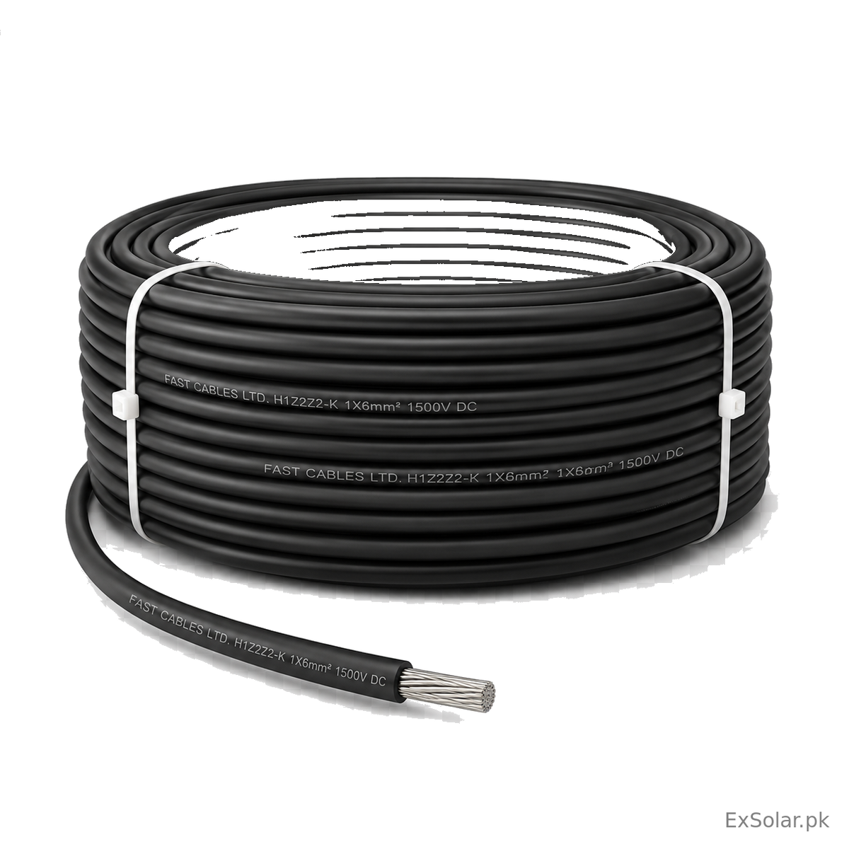 Fast Cables FastGreen 6mm² 1500V DC Solar Cable — 90m Seller Coil