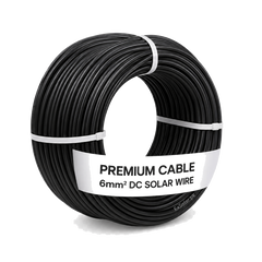 Premium Cable 6mm DC Solar Wire — 90m Coil