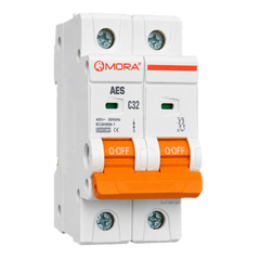 MORA AES C32 32A 2-Pole 400V AC 6kA MCB