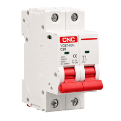 CNC YCB7-63N C20 20A 2P 6kA AC Miniature Circuit Breaker