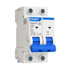 CHINT NXB-63 C40 40A 2-Pole 6kA AC Miniature Circuit Breaker