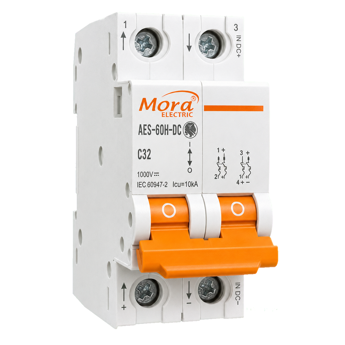 MORA AES-60H-DC C32 32A 2P 1000V DC Circuit Breaker