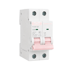 CNC YCB7-63 C63 63A 2-Pole 230/400V 6kA AC Miniature Circuit Breaker