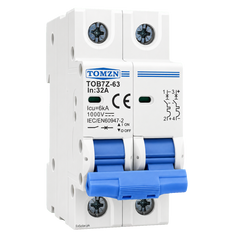 TOMZN TOB7Z-63 32A 2P 1000V DC Solar MCB