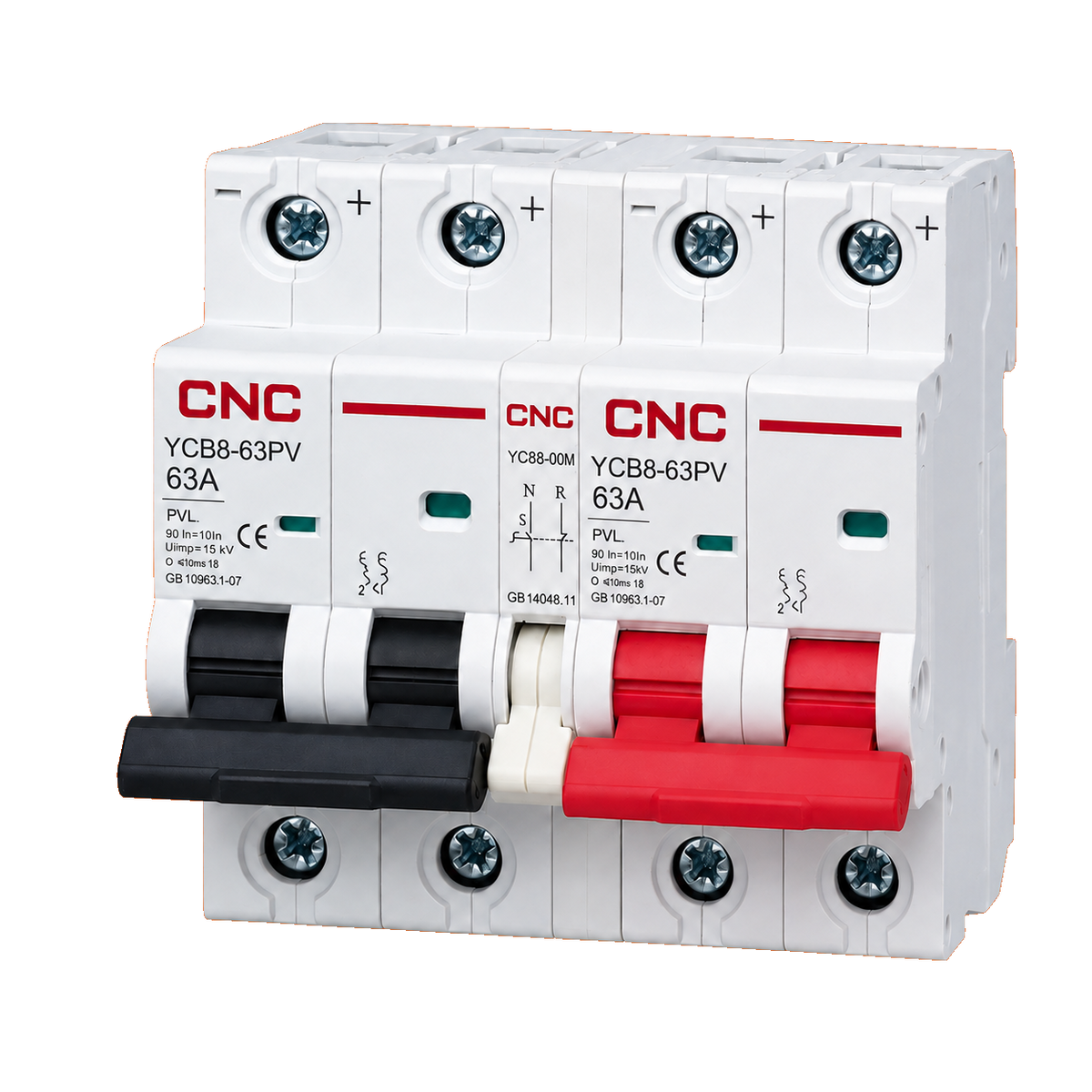 CNC YCB8-63PV DC MTS 2P+2P 63A Manual Changeover