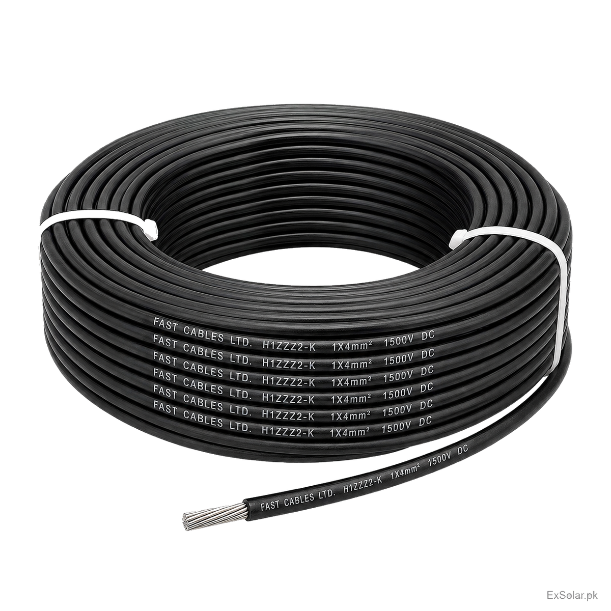 Fast Cables FastGreen 4mm² 1500V DC Solar Cable — 90m Seller Coil
