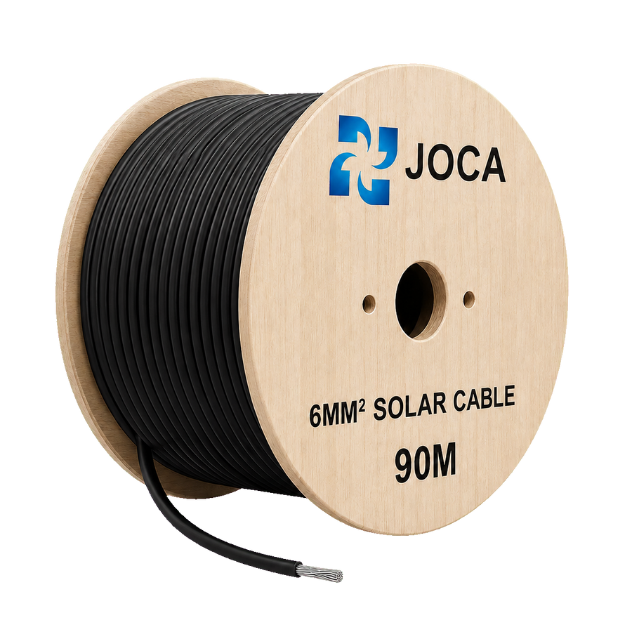 JOCA 6mm² H1Z2Z2-K XLPO Solar Cable — 90 Meter Coil