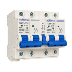 TOMZN TOB1-63H MTS 2P+2P 63A Dual-Power Manual Changeover Breaker