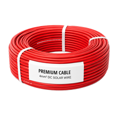 Premium Cable 4mm DC Solar Wire — 90m Coil