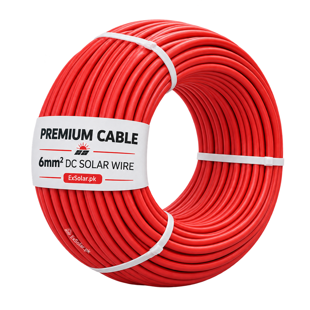 Premium Cable 6mm DC Solar Wire — 90m Coil