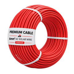 Premium Cable 6mm DC Solar Wire — 90m Coil