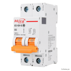 MORA AES-60H-DC C63 63A 2-Pole 1000V DC Circuit Breaker