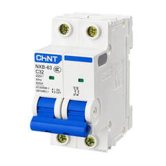 CHINT NXB-63 C32 32A 2-Pole 400V AC 6kA MCB