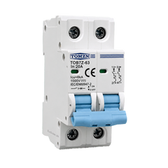 TOMZN TOB7Z-63 20A 2P 1000V DC Solar MCB