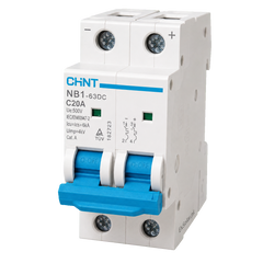 CHINT NB1-63DC C20A 20A 2P 500V DC Circuit Breaker