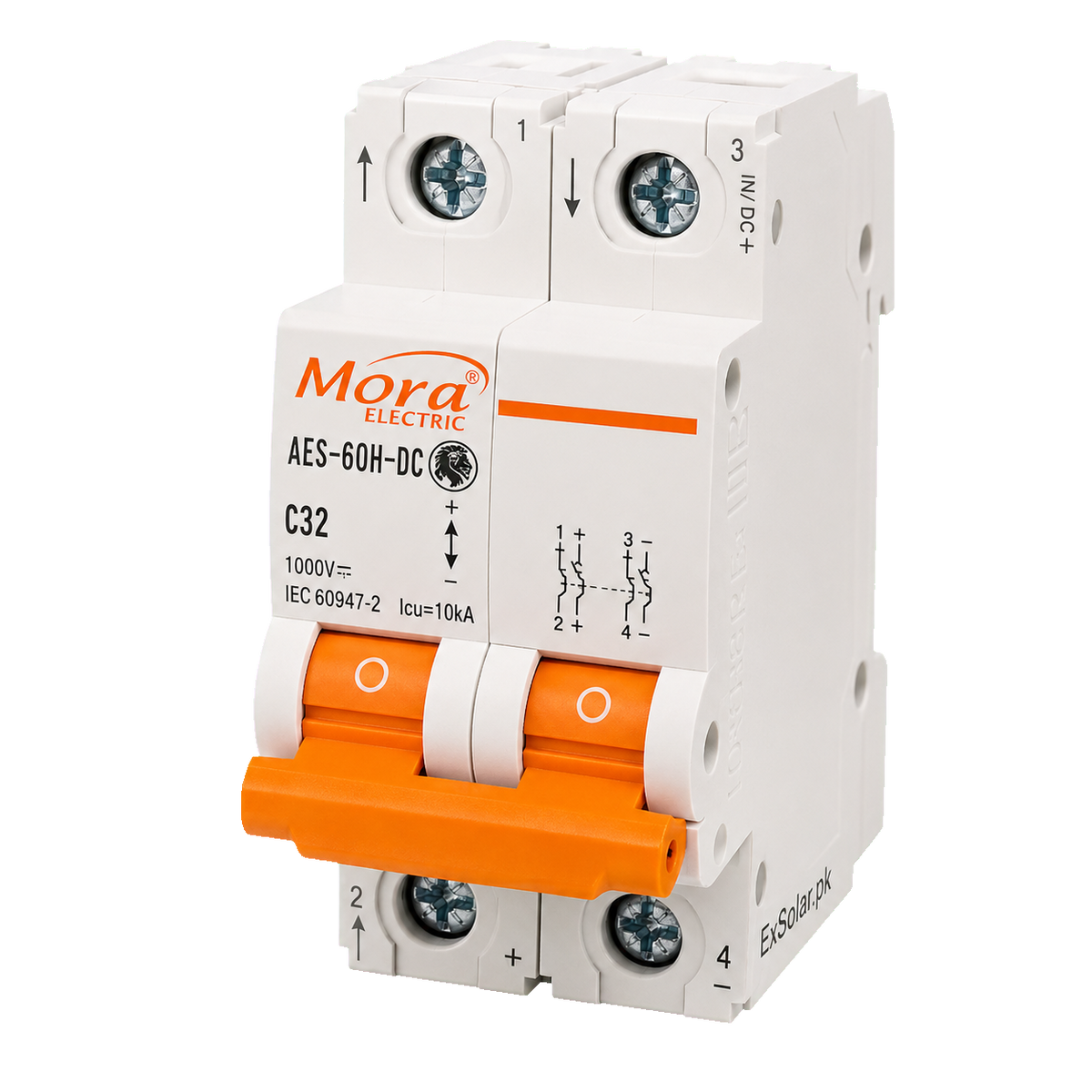 MORA AES-60H-DC C32 32A 2P 1000V DC Circuit Breaker