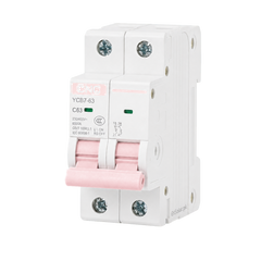 CNC YCB7-63 C63 63A 2-Pole 230/400V 6kA AC Miniature Circuit Breaker