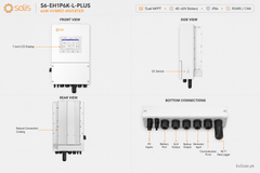 Solis S6-EH1P6K-L-PLUS 6kW Single-Phase Low-Voltage Hybrid Inverter