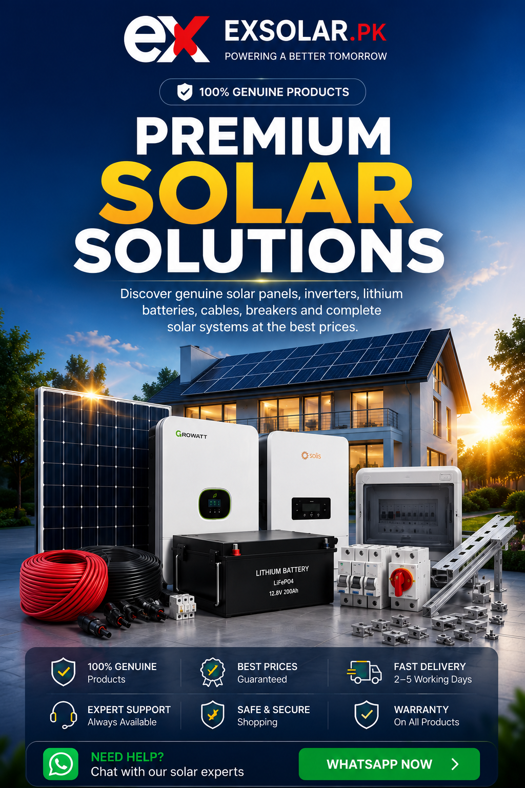 EXSOLAR premium solar products