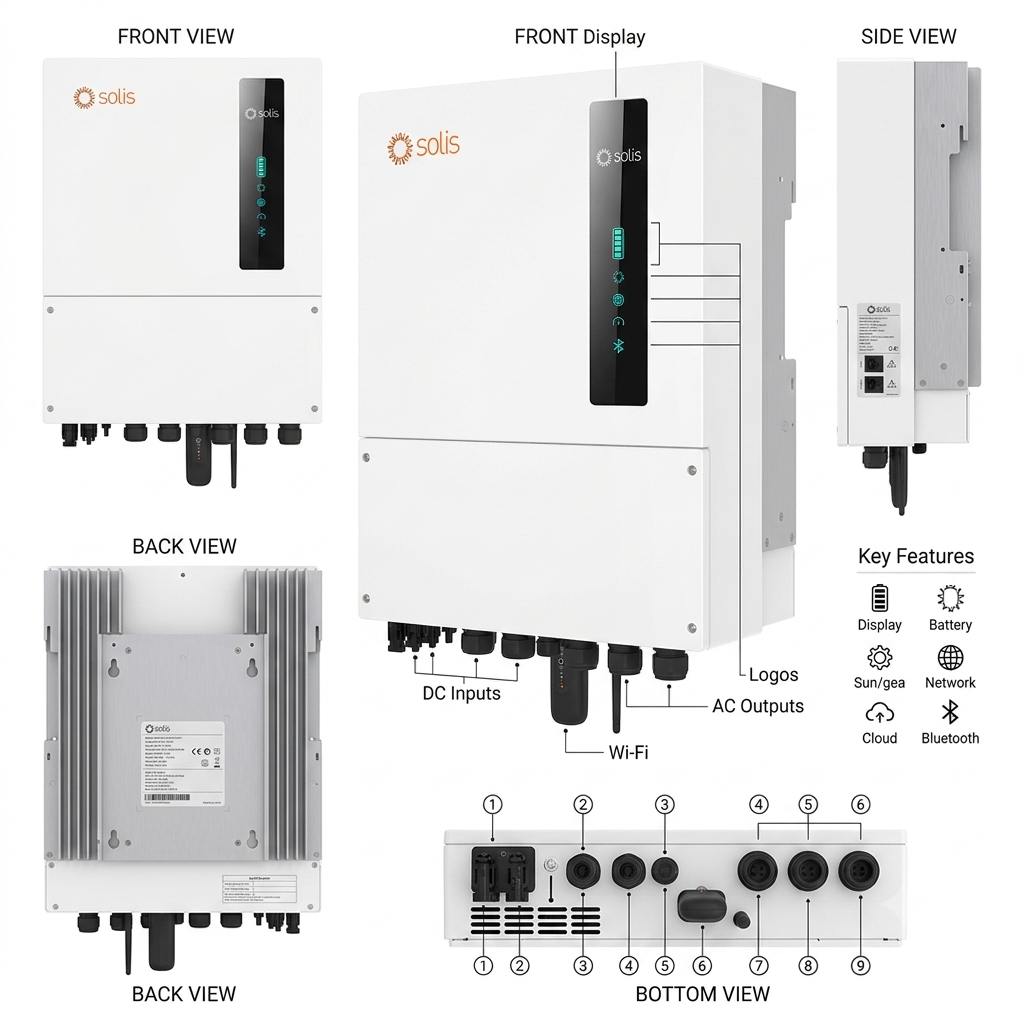 Solis 6kW Hybrid Solar Inverter – Single Phase | High Efficiency | WiFi Ready